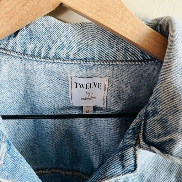 Twelve By Ontwelfth Women’s Cropped Distressed Tulle Detail Size M - Picture 4 of 8